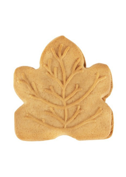 Maple leaf cookie with maple syrup
