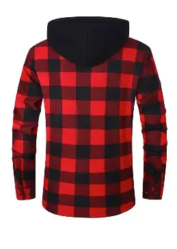 Camicia con cappuccio a...