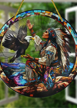 Native American Woman and...