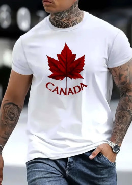 Canada Print Short Sleeve...