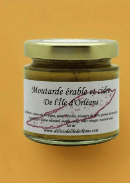 Moutarde à l'érable et cidre de l'île d'Orléans