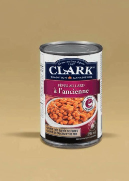Fagioli al lardo all'antica 398ml - piatto tradizionale del Quebec con fagioli stufati e pancetta affumicata