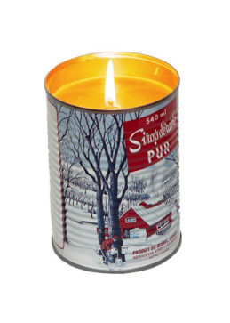 Candle with real maple scent 500g