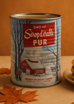Sirop d'érable foncé du Canada