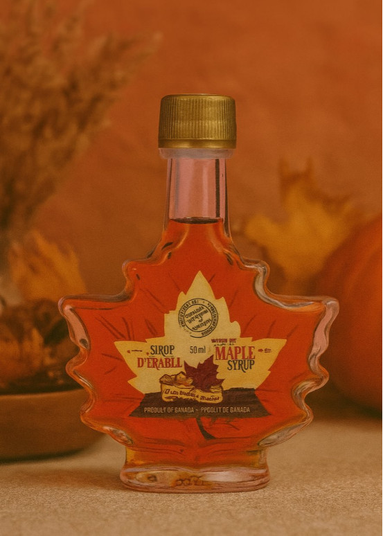 Canadian Maple Syrup Leaf Bottle
