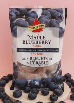 Bosbessen-ahornsnoepjes zakje 15 stuks Canada, gourmet ambachtelijke fruitige snoeperij authentiek