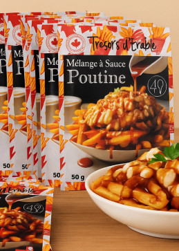 Pack di 10 bustine mix salsa poutine Trésors d'érable - formato economico ricetta canadese del Quebec
