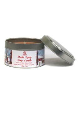 Candle with real maple scent