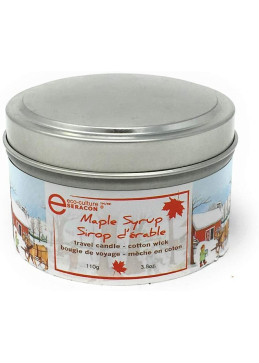 Ahorn geurkaars 110g - middelgroot formaat interieurdecoratie sfeer authentieke Canadese ahorngeur