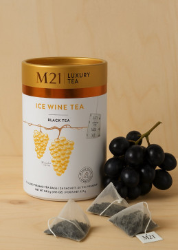Vista alternativa té negro vino hielo, refinada infusión canadiense para aficionados