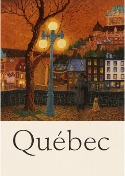 Poster decorativo Château Frontenac di Quebec, monumento storico iconico - decorazione muro