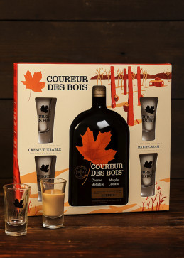 Set regalo Coureur des Bois Crema con 4 bicchieri