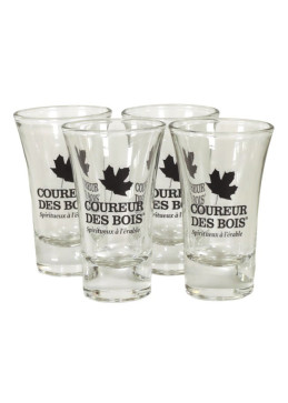 Detail van Coureur des Bois crème 4 glazen-doos, set om te delen met liefhebbers