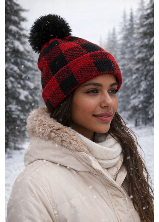 gorro de lana canadiense