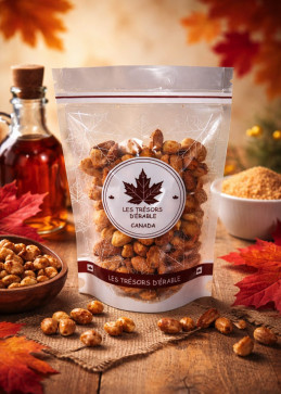 Ahornpinda's uit Canada, met ahornsuiker omhulde pinda's krokante gourmet smaakvolle snack