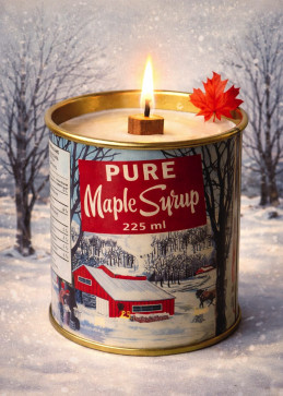 Echte Ahornduftkerze mit...