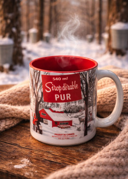 Keramik-Becher Form Ahornsirup-Dose Quebec, originelles Geschenk Ahornsirup-Liebhaber Tasse Souvenir