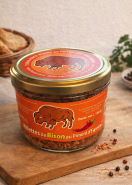 rillette de bison au piment
