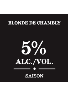 Chambly lager beer technical sheet
