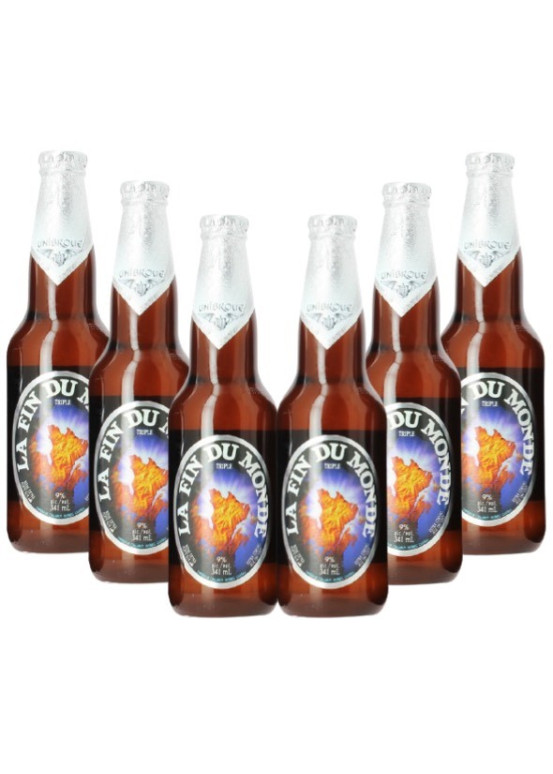Pack de 6 cervezas el fin del mundo de Unibroue
