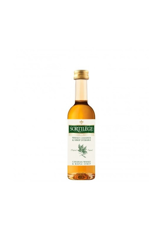 Mignonnette of 50ml spell whiskey with maple syrup