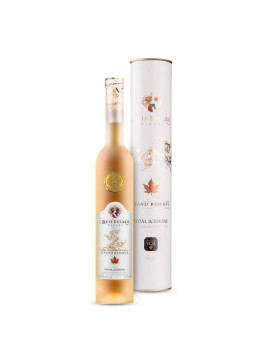 Botella de Icewine canadiense Vidal Grand Réserve en tubo regalo, vino dulce al 10%