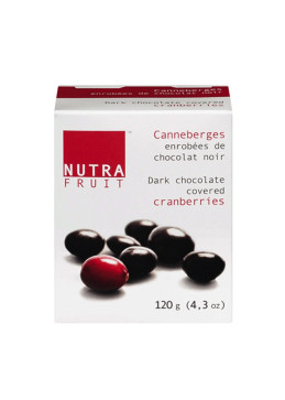 Cranberries met pure chocolade omhuld - 120 g (cranberry)