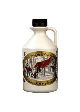4 L jug of amber maple syrup