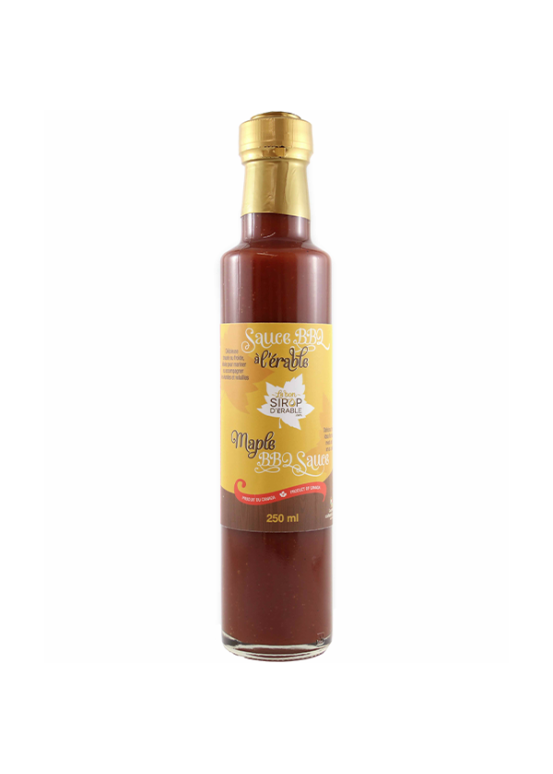 Salsa barbacoa con jarabe de arce 250ml - condimento canadiense dulce ahumado ideal para parrillas