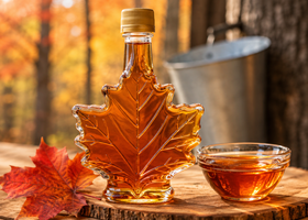 Amber maple syrup