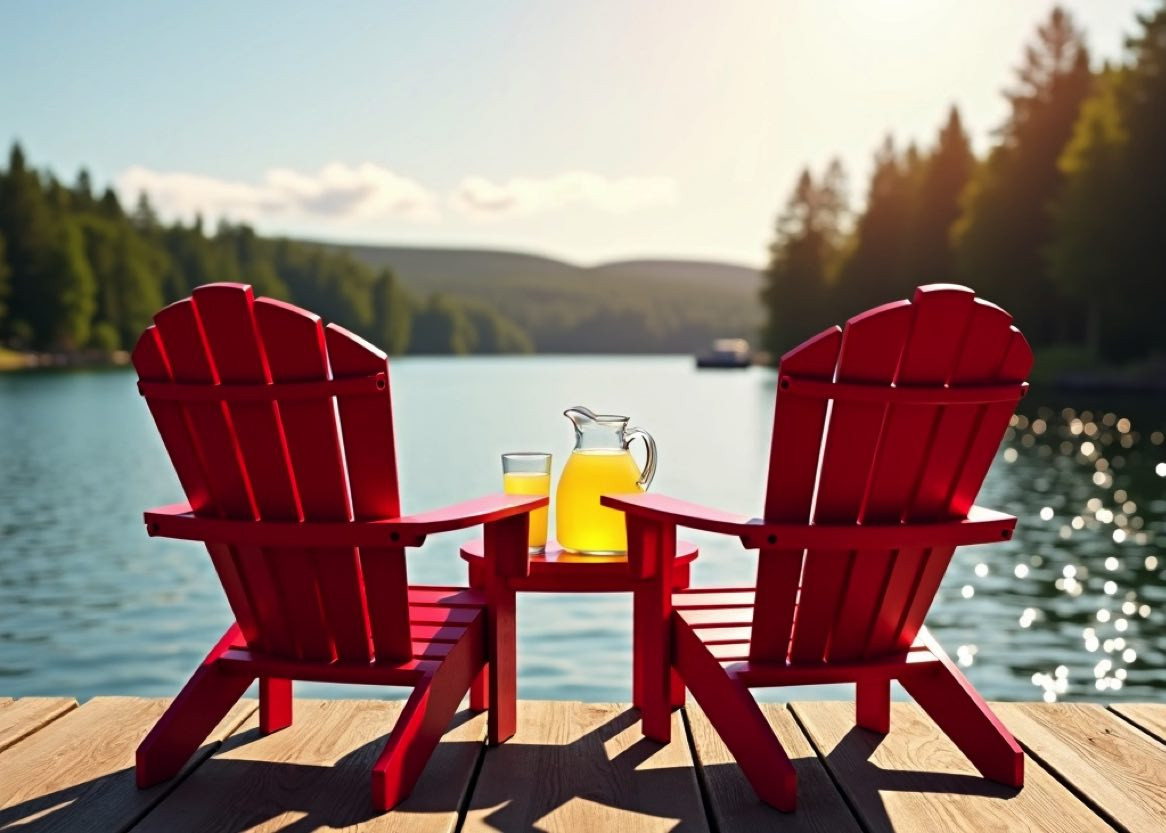 Set 2 Sedie E Tavolo Da Giardino Adirondack In HDPE - Marrone, Per Esterno, Terrazza, Giardino - Foto 8