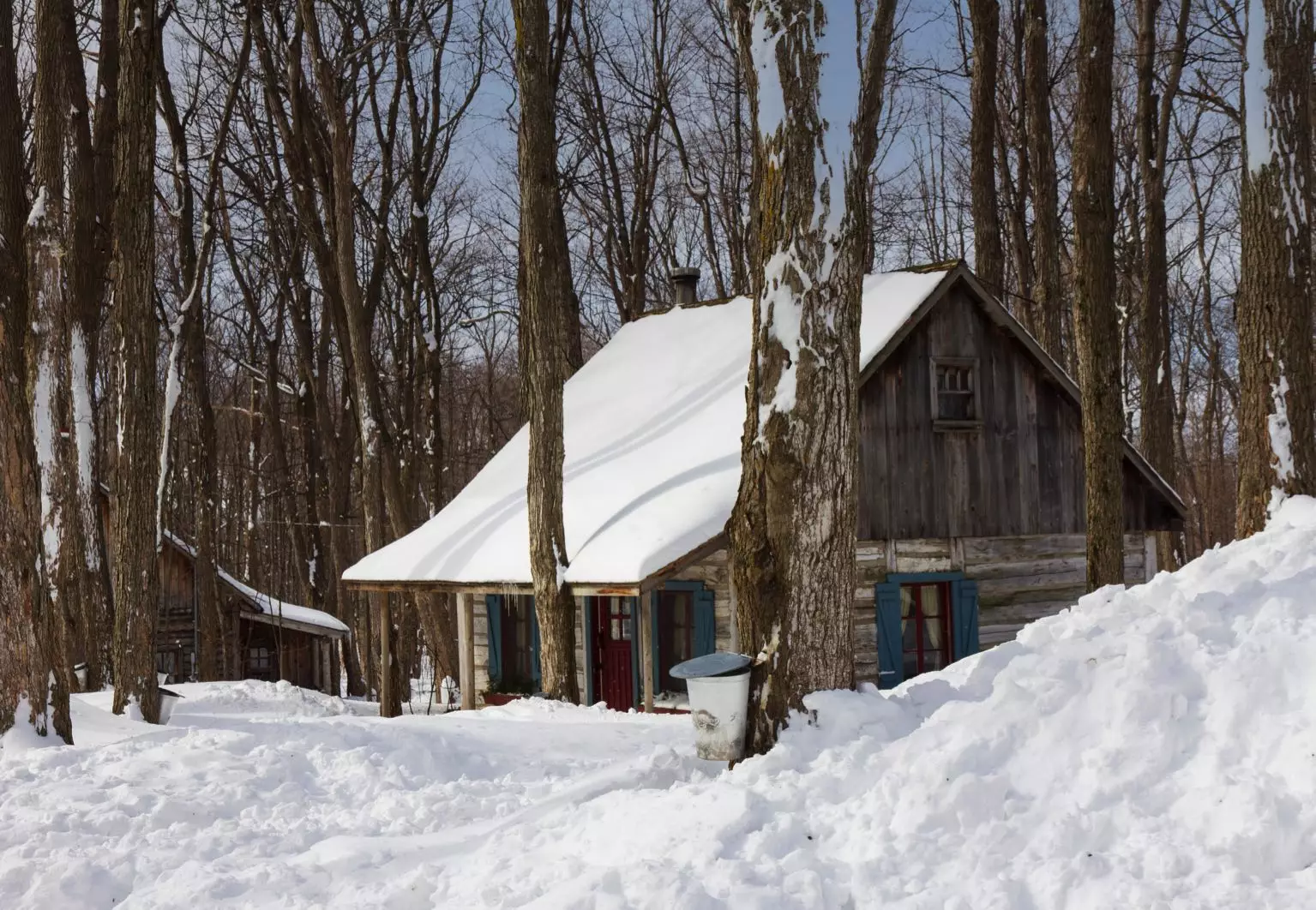 Manger dans une cabane à sucre au Québec