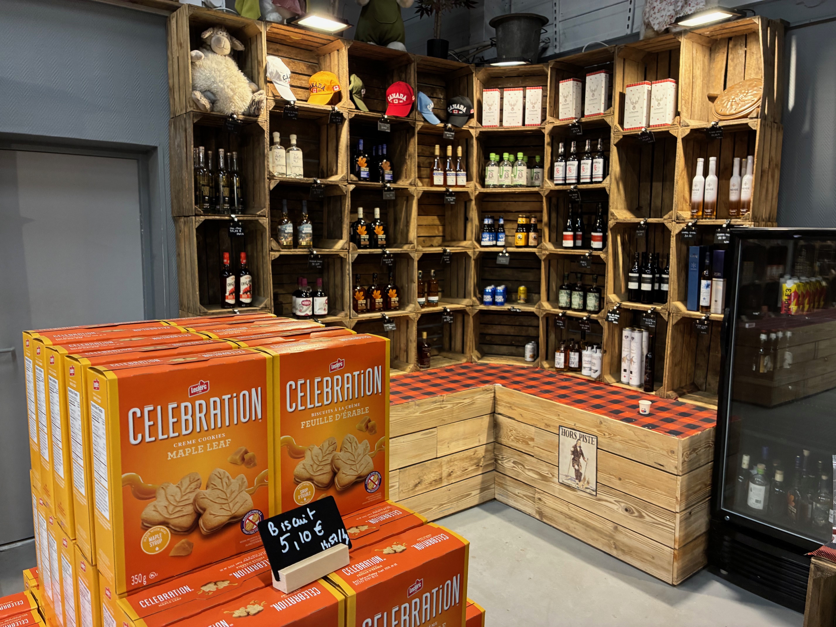 Vue de la boutique les tresors d'érable