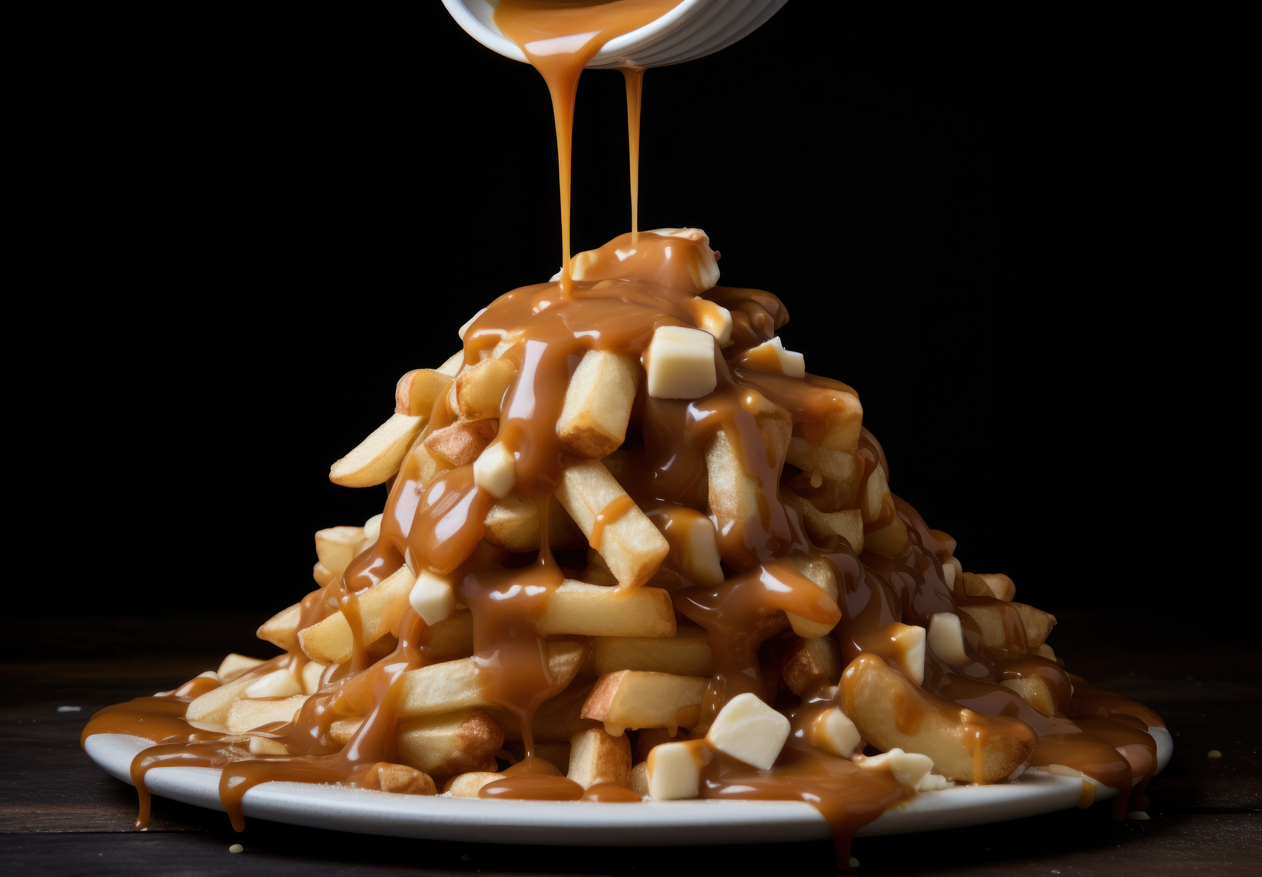 Plat de sauce poutine