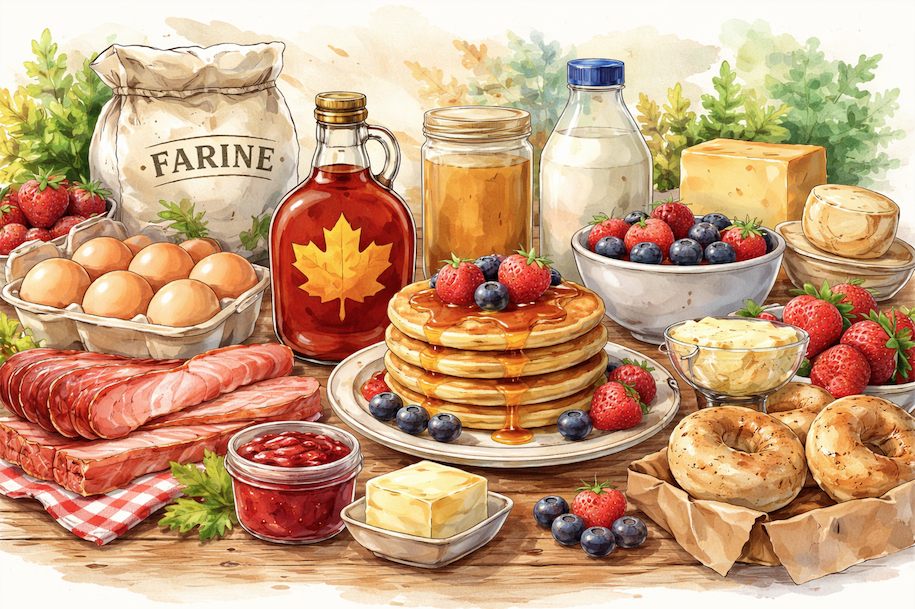 Brunch au canada dans un hotel