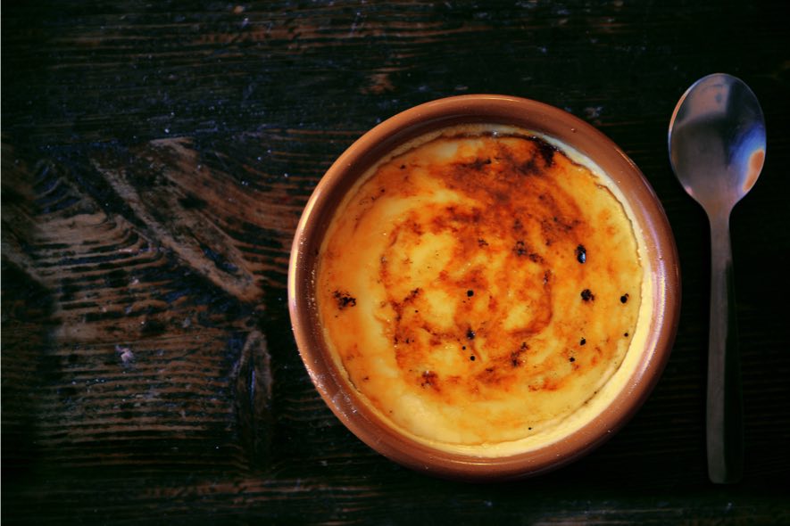 Crème brulée au foie gras et sirop d'érable