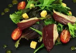 Eendsalade, ahornvinaigrette