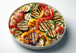 Quinoa salad with grilled vegetables