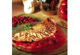 Cranberry apple pancake